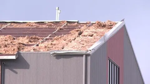 Silny wiatr zerwał dach hali wspinaczkowej w Kolorado