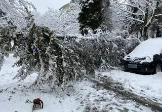 Bilans niedzielnych śnieżyc. Awaria elektrociepłowni, zawalone dachy