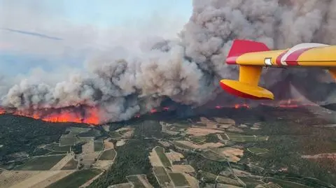 Ogromny pożar we francuskim regionie Aude 