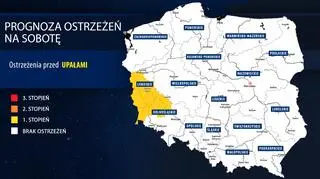 Prognoza zagrożeń IMGW na sobotę