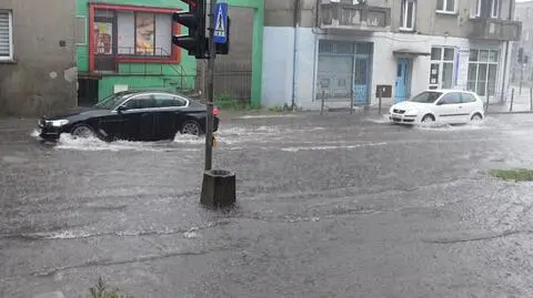 Zalane ulice w Brodnicy