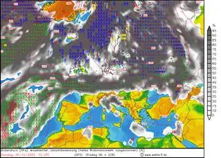 Wstępna prognoza pogody na 25.12