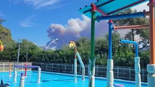 Pożar lasów w tureckim Marmaris