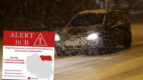 Nowy alert RCB. "Drogi mogą być nieprzejezdne. Zostań w domu, jeśli możesz"