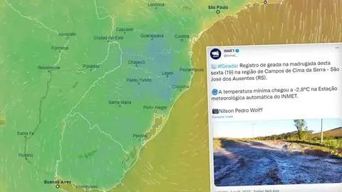 Prawie osiem stopni mrozu. Od lat nie było tam tak zimno 