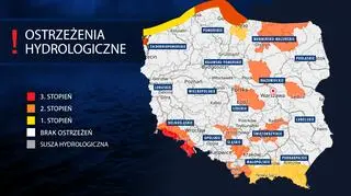 Ostrzeżenia hydrologiczne IMGW