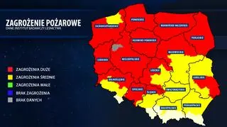 Zagrożenie pożarowe w lasach