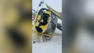 Rozbił się helikopter, który leciał na pomoc uwięzionym turystom