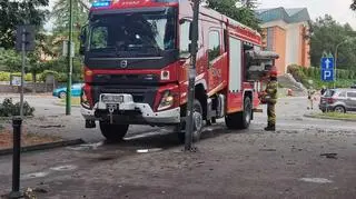 Skutki nawałnicy w Mielcu