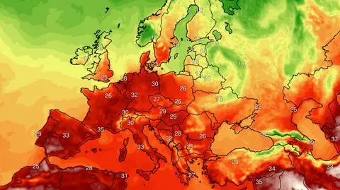 W niedzielę 22 czerwca upał dotrze do Polski, temperatury maksymalne