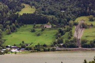 Osuwiska ziemi po ulewach w Norwegii