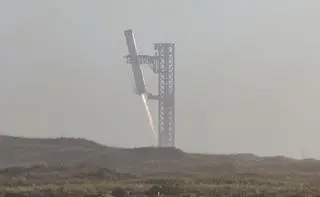 Rakieta Starship podczas czwartkowego startu