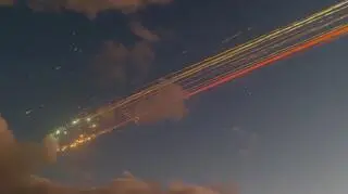 Megarakieta rozpadła się w powietrzu. Nagrania