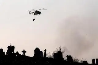 Pożar w Macedonii Północnej