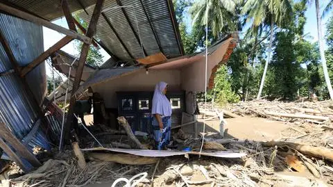 Aceh po przejściu fali powodziowej