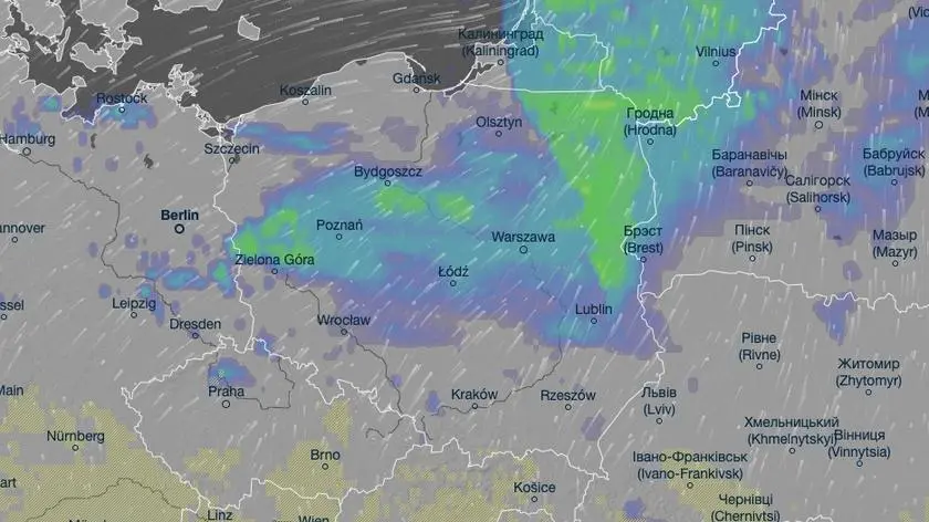 W tych regionach spadnie najwięcej deszczu. Radar opadów