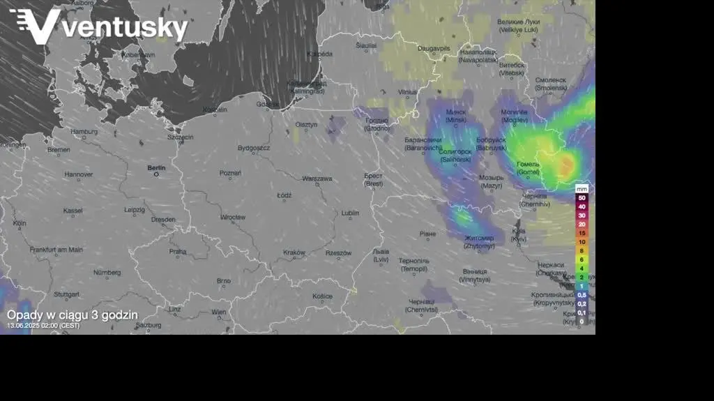opady