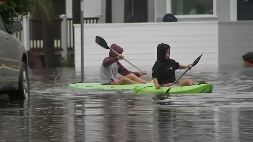 USA. Kajakiem przez zalane ulice