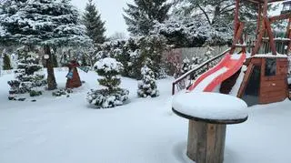 Posypało Śniegiem na Mazurach 
