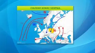 Sytuacja pogodowa nad Europą