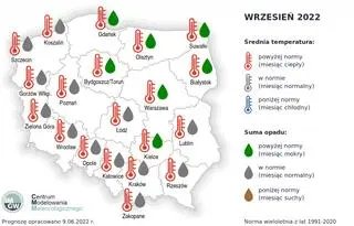Prognoza pogody na wrzesień 2022 według IMGW