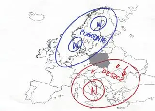 Prognozowana sytuacja baryczna w Europie w następnym tygodniu