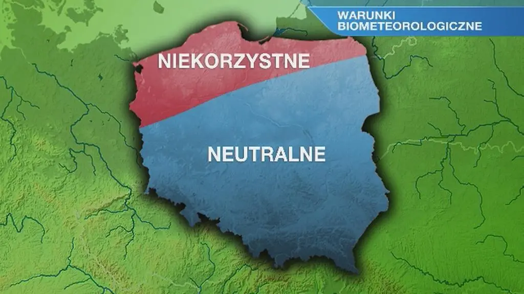 Warunki biometeorologiczne w niedzielę