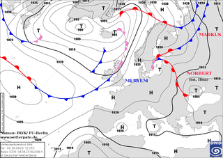 Sytuacja baryczna nad Europą, 05.04
