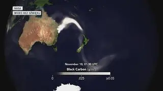 Pożary w Australii widziane z kosmosu