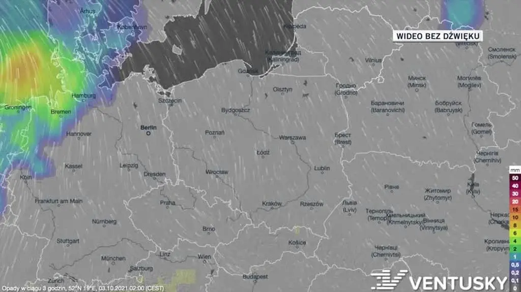 Prognozowane opady w dniach 03-07