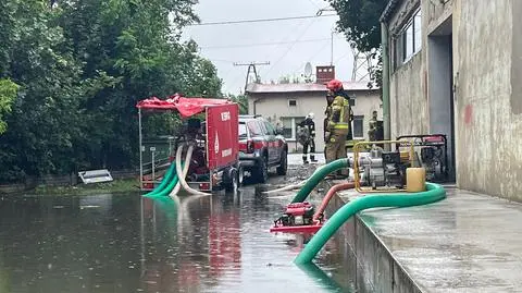 Poniedziałkowe podtopienia