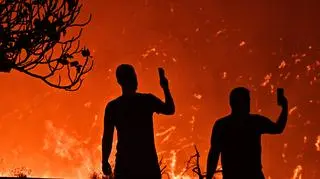 Pożar wybuchł w pobliżu greckiego, nadmorskiego miasteczka Xylokastro 