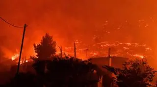 Pożar wybuchł w pobliżu greckiego, nadmorskiego miasteczka Xylokastro 
