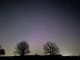 Zorza polarna na Mazowszu 