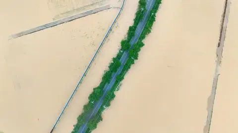 Zalane tereny w hrabstwie Hampyeong w Korei Południowej