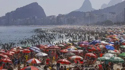 Na kultowej plaży odczuli temperaturę blisko 50 stopni 