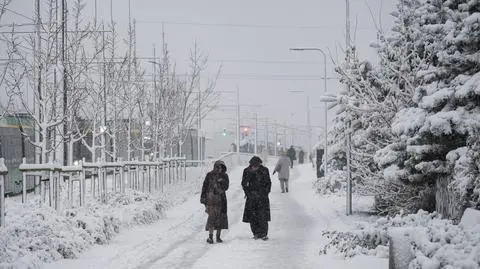 Śnieg spadł w Poznaniu