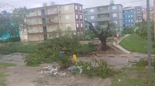 Zniszczenia na Kubie po przejściu huraganu Melissa