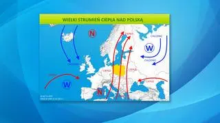 Wielki strumień ciepła nad Polską
