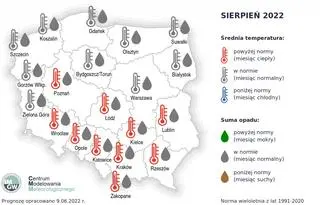 Prognoza pogody na sierpień 2022 według IMGW