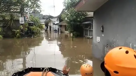Powódź na indonezyjskiej wyspie Bali