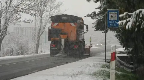 Opady śniegu w Małopolsce