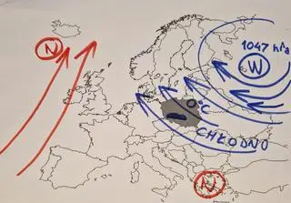 Sytuacja baryczna nad Europą