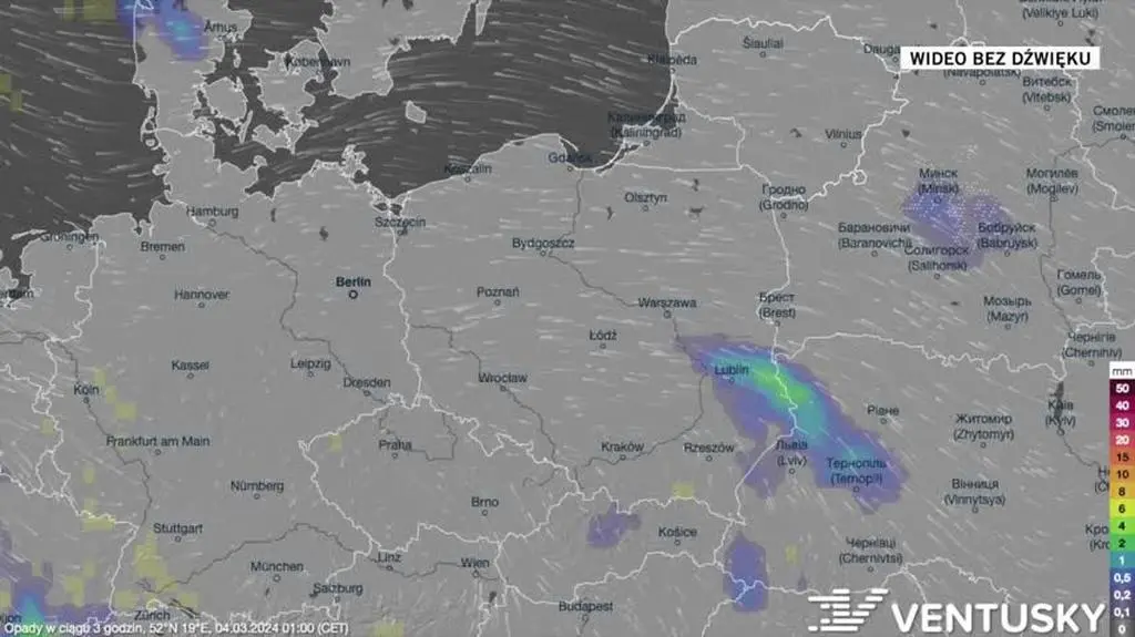 Prognoza opadów na okres 04-08