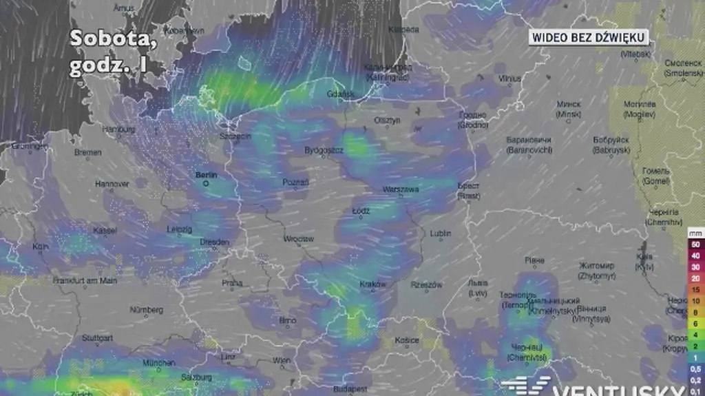 Prognozowane opady deszczu i śniegu w najbliższych dniach