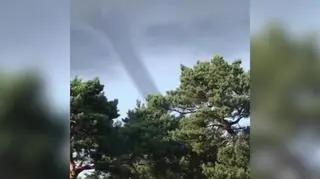Trąba wodna w okolicy Helu