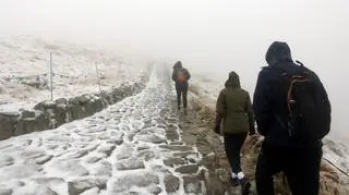 Tatrzańskie szczyty przykrył pierwszy, jesienny śnieg