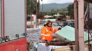 Powódź w zachodniej części wyspy Lesbos