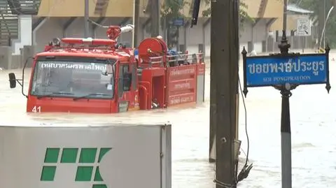 Powódź w Hat Yai na południu Tajlandii