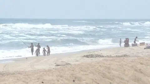 Fale na wyspie Hatteras